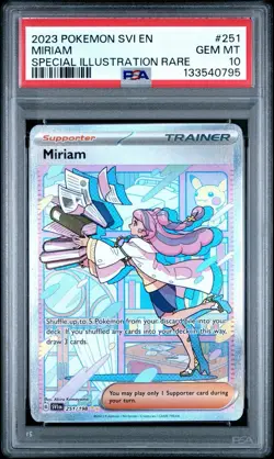 2023 POKEMON SVI EN-SCARLET & VIOLET SPECIAL ILLUSTRATION RARE MIRIAM PSA 10 - Image 1