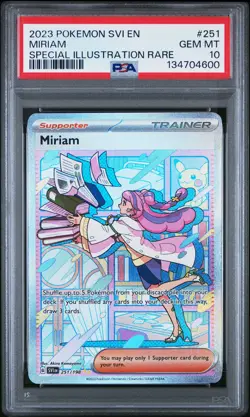 2023 POKEMON SVI EN-SCARLET & VIOLET SPECIAL ILLUSTRATION RARE MIRIAM PSA 10 - Image 1
