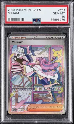 2023 POKEMON SVI EN-SCARLET & VIOLET SPECIAL ILLUSTRATION RARE MIRIAM PSA 10 - Image 1