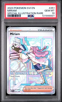 2023 POKEMON SVI EN-SCARLET & VIOLET SPECIAL ILLUSTRATION RARE MIRIAM PSA 10 - Image 1