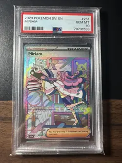 2023 POKEMON SVI EN-SCARLET & VIOLET SPECIAL ILLUSTRATION RARE MIRIAM PSA 10 - Image 1