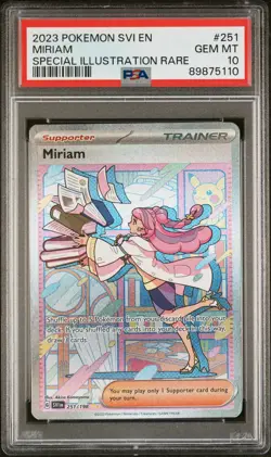 2023 POKEMON SVI EN-SCARLET & VIOLET SPECIAL ILLUSTRATION RARE MIRIAM PSA 10 - Image 1