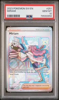 2023 POKEMON SVI EN-SCARLET & VIOLET SPECIAL ILLUSTRATION RARE MIRIAM PSA 10 - Image 1