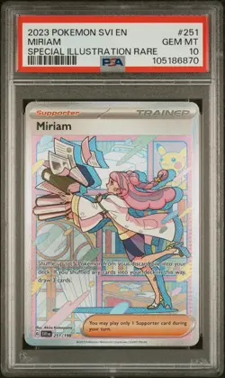 2023 POKEMON SVI EN-SCARLET & VIOLET SPECIAL ILLUSTRATION RARE MIRIAM PSA 10 - Image 1