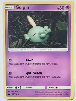 Gulpin 57/168 VLP / NM - Yuka Morii Clay Art - Celestial Storm Pokemon Card - Image 1