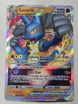 Pokemon TCG Lucario VSTAR SWSH214 SWSH: Sword & Shield Promo Cards Holo - Image 1