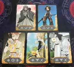 Set of 5 Chamber Cards Yoh Shaman King TCG 2004 Upper Deck CCG Promo Foil Jeanne - Image 1