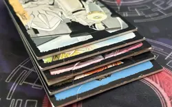Set of 5 Chamber Cards Yoh Shaman King TCG 2004 Upper Deck CCG Promo Foil Jeanne - Image 3
