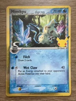 Pokemon Mimikyu (Delta Species) SWSH136 Sword & Shield Promo Holo Card NM - Image 1