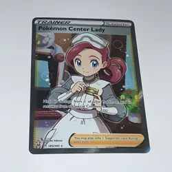 Pokemon Center Lady 185/185 Pokemon Vivid Voltage Rare Ultra Near Mint Card 1 - Image 1