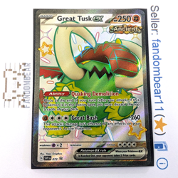 2024 SHINY Great Tusk EX Black Star Promo card SVP072 SV Pokemon LP - Image 1