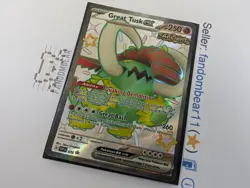 2024 SHINY Great Tusk EX Black Star Promo card SVP072 SV Pokemon LP - Image 4