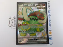2024 SHINY Great Tusk EX Black Star Promo card SVP072 SV Pokemon LP - Image 5