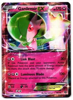 Gardevoir EX 78/114 - Steam Siege Rare EX Pokemon TCG Holo - LP Card - Image 1