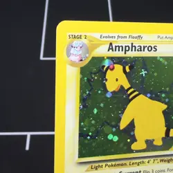 LP Ampharos 1/64 Holo Rare Neo Revelation 2001 WOTC Vintage Pokemon Trading Card - Image 3