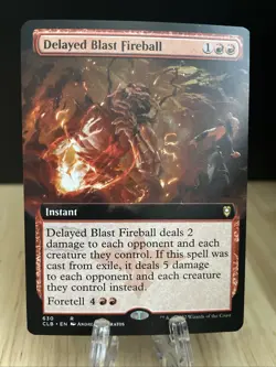 MTG Delayed Blast Fireball Extended Art Regular #630 Commander Legends CLB NM/M - Image 1
