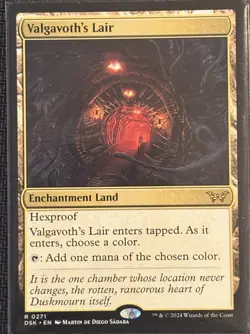 MTG Valgavoths Lair DSK Duskmourn Regular Rare NM - Image 1