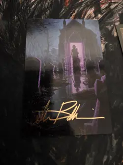 1x Art Series (23/54) Gold Signature - Swamp MTG Foundations NM Magic - Image 1