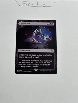 Magic the Gathering Oppression Rare NM Wilds of Eldraine Ship Same Day - Image 1