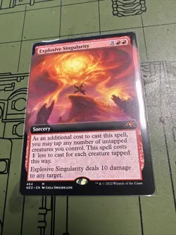 MTG Kamigawa: Neon Dynasty - Explosive Singularity (464) Majestic Extended Art - Image 1