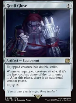 MTG - Genji Glove - Rare Regular #258 - Final Fantasy NM - Image 1