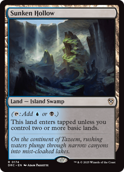 Sunken Hollow [Aetherdrift Commander] Magic MTG - Image 1