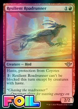 x1 Resilient Roadrunner OTJ MTG 141 FOIL UNCOMMON M/NM 1x - Image 1