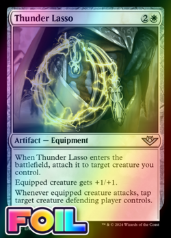 x1 Thunder Lasso OTJ MTG 35 FOIL UNCOMMON M/NM 1x - Image 1
