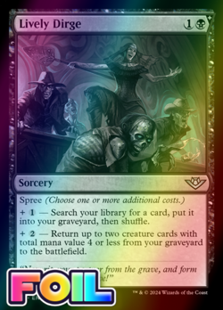 x1 Lively Dirge OTJ MTG 93 FOIL UNCOMMON M/NM 1x - Image 1