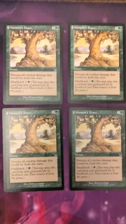 Moment's Peace x4 - Lightly Played - MTG Odyssey - Picture is what I send to you - Image 1
