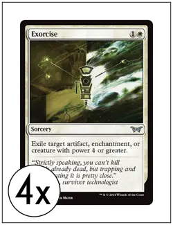 4x Exorcise, Duskmourn House of Horror, MTG NM - Image 1