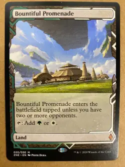 MTG 1x Bountiful Promenade 20 Zendikar Rising Expeditions Magic Gathering x1 NM - Image 1