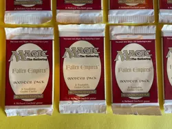 12 MTG Magic the Gathering Fallen Empires Booster Packs 1994 Factory Sealed - Image 4