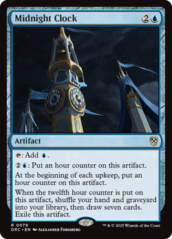 Midnight Clock [Aetherdrift Commander] Magic MTG - Image 1