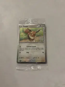 Pokemon TCG Holiday Calendar 2025: Eevee 133/165 Snowflake Stamped Holo - Sealed - Image 1