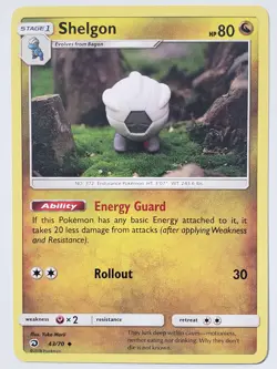 Shelgon 43/70 VLP - Yuka Morii Clay Art - Dragon Majesty Pokemon Card - Image 1