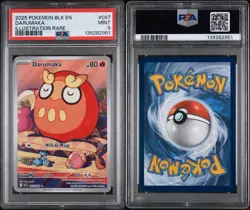 2025 POKEMON BLK EN-BLACK BOLT ILLUSTRATION RARE #097 DARUMAKA PSA 9 - Image 3
