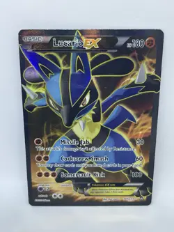 Lucario EX 107/111 XY Furious Fists Full Art Holo Ultra Rare Pokemon Card - Image 1