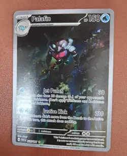 Pokemon TCG Palafin 225/091 Paldean Fates Illustration Rare NM/M - Pack Fresh - Image 1