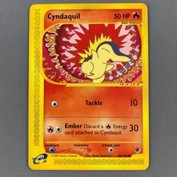 Cyndaquil 105/165 Expedition Base Regular Common Starter Pokemon Card 2002 NM - Image 1