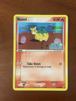 Numel 59/100 Crystal Guardians Reverse Holo Stamped Pokemon TCG LP/MP Condition - Image 1
