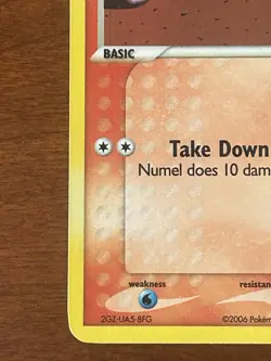 Numel 59/100 Crystal Guardians Reverse Holo Stamped Pokemon TCG LP/MP Condition - Image 5