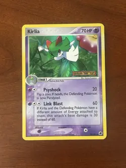 Kirlia 32/101 Reverse Foil Stamped 2006 Pokemon EX Dragon Frontiers LP/MP - Image 1