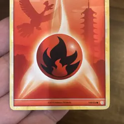 Pokemon TCG Fire Energy ho-oh Heartgold & Soulsilver 116/123 Regular Common - Image 3