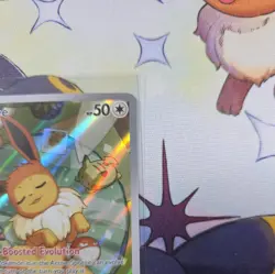 Pokemon TCG Eevee #173 Prismatic Evolutions ETB Black Star Holo - Image 3