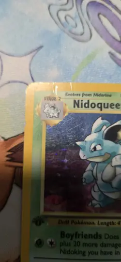 Nidoqueen 7/64 1st Edition Jungle Holo Rare Pokemon MP - Image 3