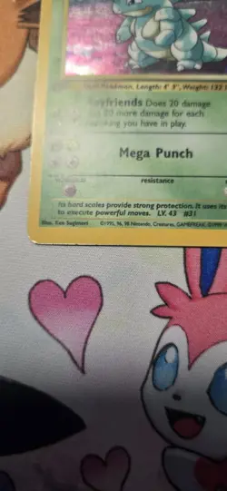 Nidoqueen 7/64 1st Edition Jungle Holo Rare Pokemon MP - Image 4