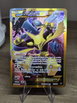 Pokemon XY Fates Collide Alakazam EX 125/124 Secret Rare English - Image 1