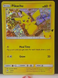 Pikachu 25/25 Holo McDonalds 25th Anniversary 2021 Pokemon TCG - NM/MT - Image 2