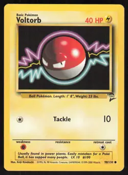 Pokemon TCG Base Set 2 #98/130 Voltorb NM - Image 1